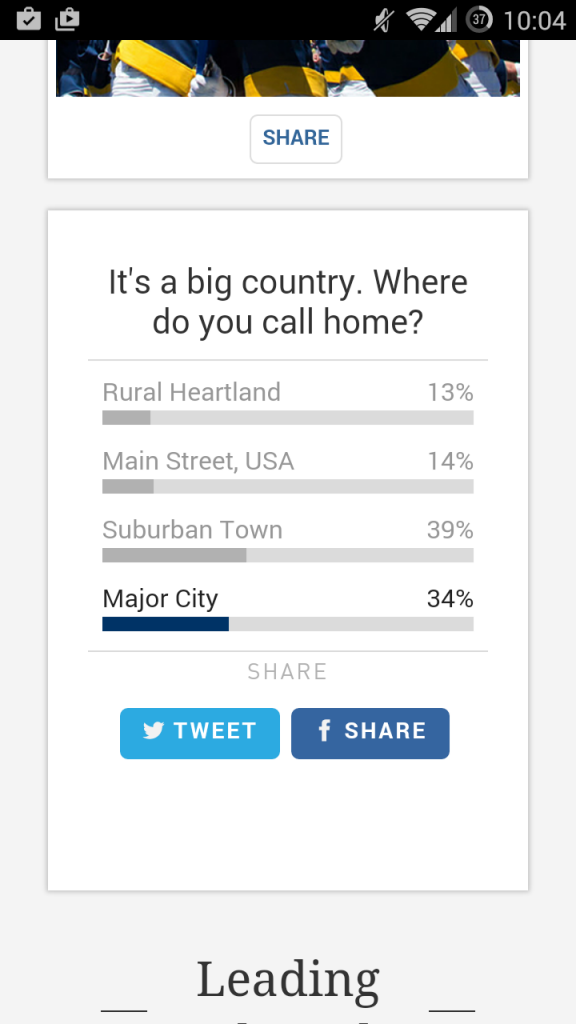Poll results